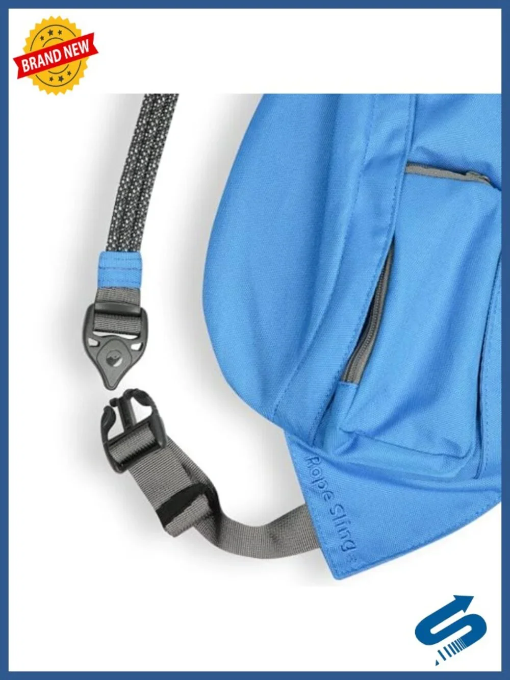 Mini Rope Sling Bag Polyester Crossbody for Essentials